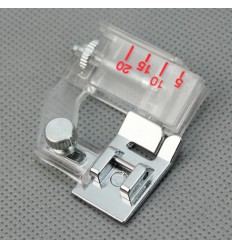 Pied de biche pour biais, fixation clic