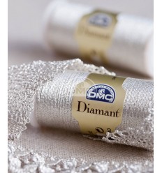 Fil à broder main "Diamant" - argenté