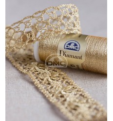 Fil à broder main "Diamant" - doré