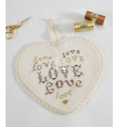 Fil à broder main "Diamant" - noir et or