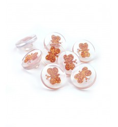 Bouton papillon à paillettes