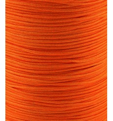 Fil de jade/nylon tressé - orange foncé