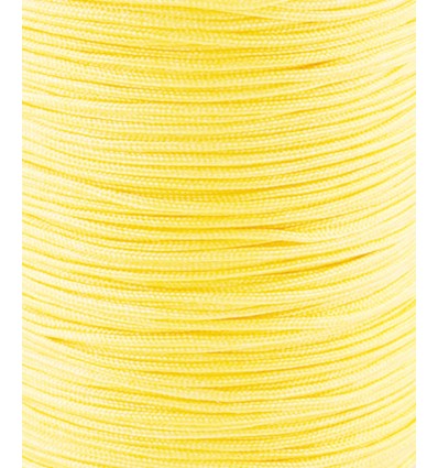 Fil de jade/nylon tressé - jaune pâle
