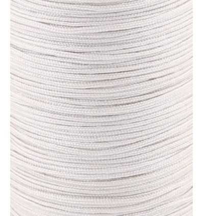 Fil de jade/nylon tressé - blanc