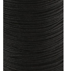 Fil de jade/nylon tressé - noir