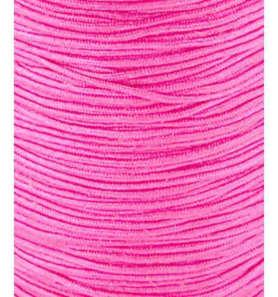 Fil de jade/nylon tressé - rose fluo clair