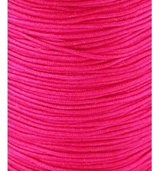 Fil de jade/nylon tressé - rose fluo