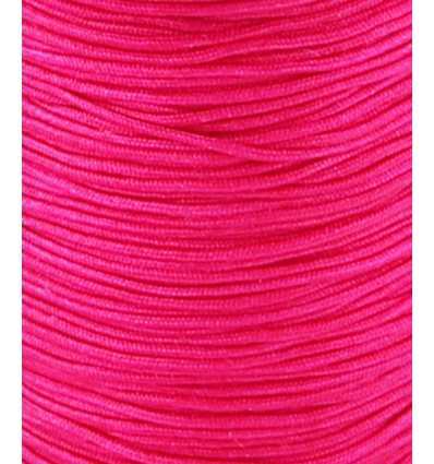 Fil de jade/nylon tressé - rose fluo