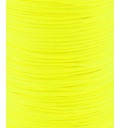 Fil de jade/nylon tressé - jaune fluo