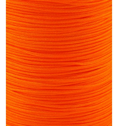 Fil de jade/nylon tressé - orange fluo