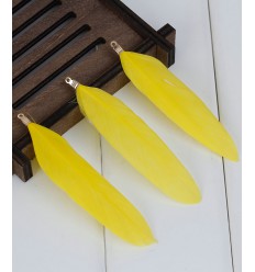 Pendentif en vrai plume