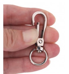 Fermoir mousqueton - argenté