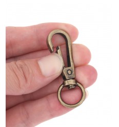 Fermoir mousqueton - bronze