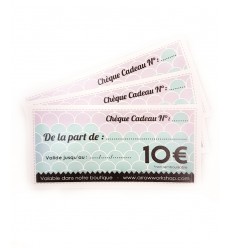 chèque cadeau 10€