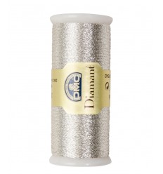 Fil à broder main "Diamant" - argenté