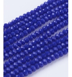 Chapelet de 140 perles de verre - vieux rose