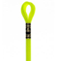 Fils à broder jaune fluo