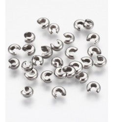 Perles cache noeuds Inoxydable (10pcs)