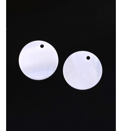 Pendentif pastille martelée