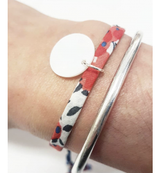 Pendentif pastille martelée