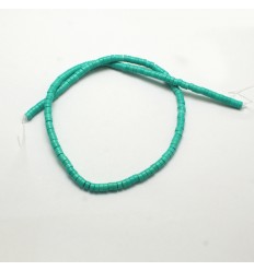 Chapelet perles rondelles Heishi 6mm vert fluo