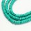 Chapelet perles rondelles Heishi 6mm vert fluo
