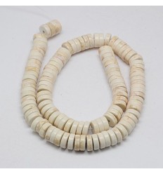 Chapelet perles rondelles Heishi 6mm Howlite