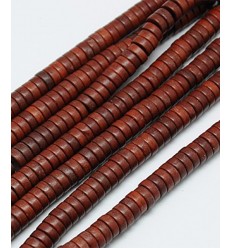 Chapelet perles rondelles Heishi 6mm Howlite