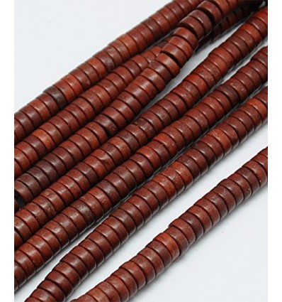 Chapelet perles rondelles Heishi 6mm Howlite