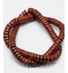 Chapelet perles rondelles Heishi 6mm Howlite