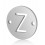 Médailles Alphabet acier inoxydable