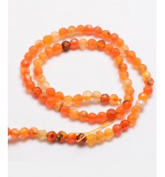 Chapelet pierre - agate teintée 4mm