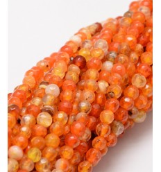 Chapelet pierre - agate teintée 4mm