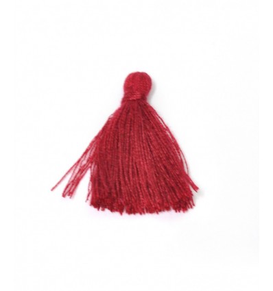 Pompon de coton 3cm - framboise