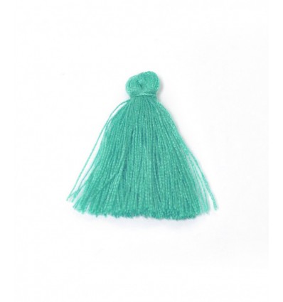 Pompon de coton 3cm - turquoise