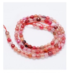 Chapelet pierre - agate teintée 4mm