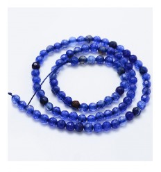 Chapelet pierre - agate teintée 4mm