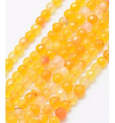 Chapelet pierre - agate teintée 4mm