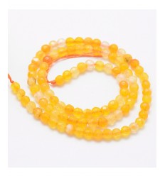 Chapelet pierre - agate teintée 4mm