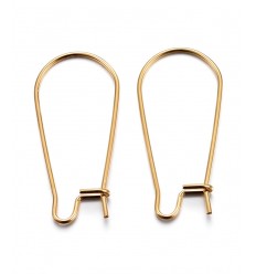 Dormeuses acier inoxydable (1paire)