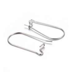 Créole ovale acier inoxydable (1paire)