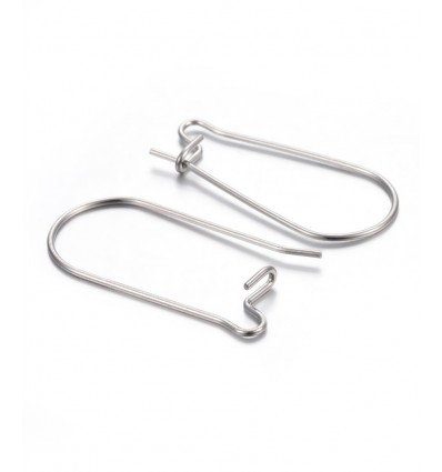 Créole ovale acier inoxydable (1paire)