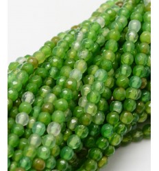 Chapelet pierre - agate teintée 4mm