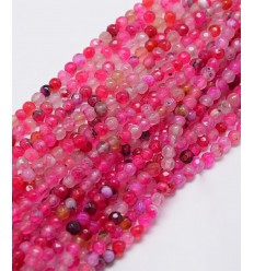 Chapelet pierre - agate teintée 4mm