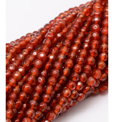 Chapelet pierre - agate teintée 4mm