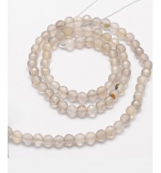 Chapelet pierre - agate teintée 4mm