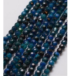 Chapelet pierre - agate teintée 4mm