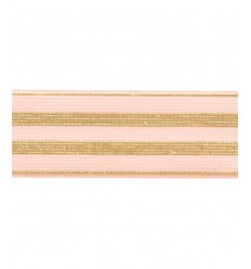 Elastique rayures lurex or 30 mm
