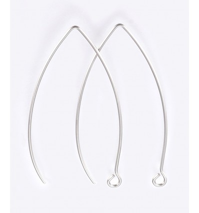 Hameçons long acier inoxydable (1paire)