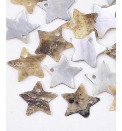 Pendentif nacre étoile